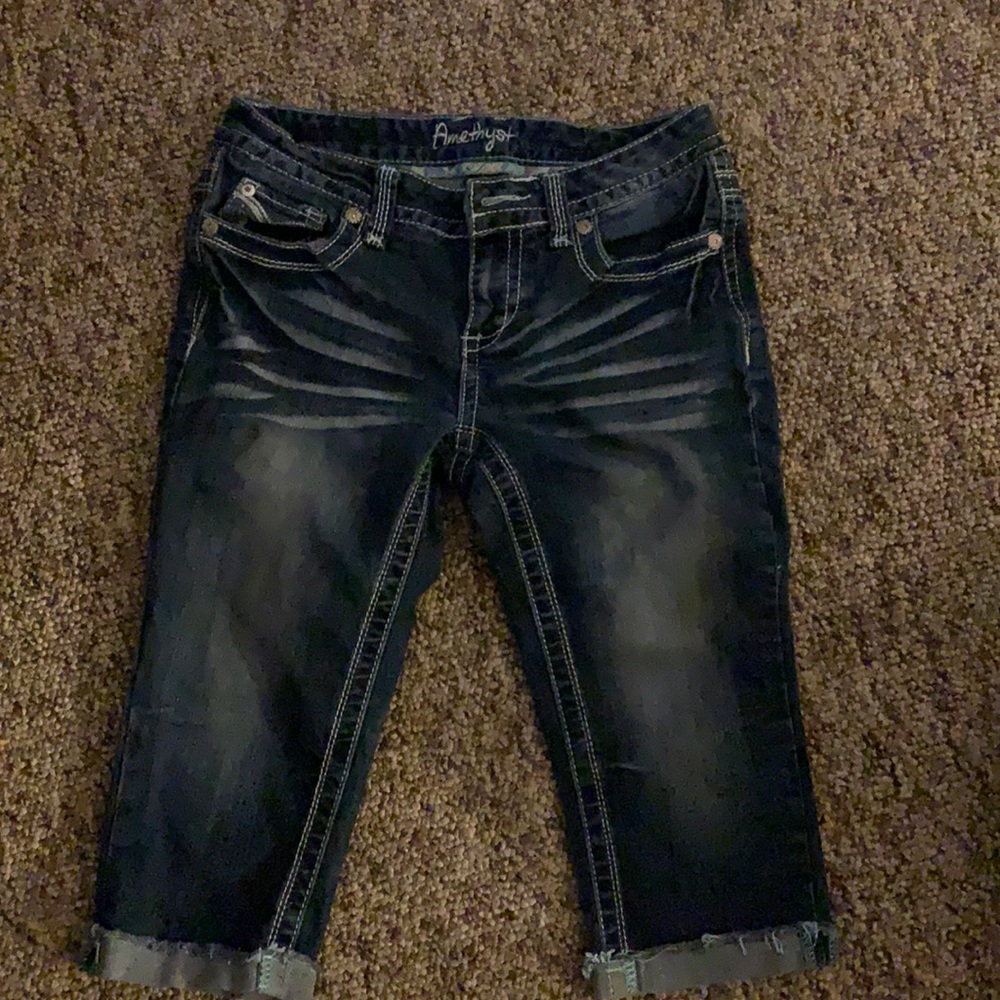 Blue Amethyst jeans capris